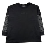 John Richmond Shirt tinta unita con Stampa Nero per Bambino RBA25037TS NERO JOHN RICHMOND 