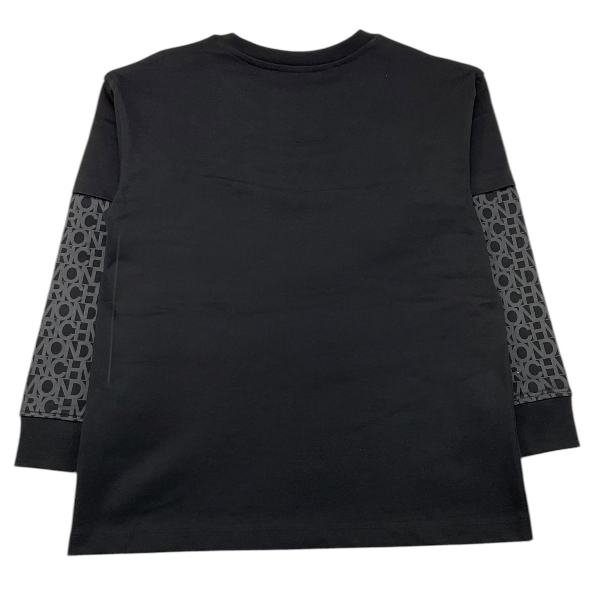 John Richmond Shirt tinta unita con Stampa Nero per Neonato RBA25037TSN NERO JOHN RICHMOND 