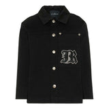 John Richmond Camicia Manica Lunga tinta unita Nero per Bambino RBA25056CAX NERO JOHN RICHMOND 