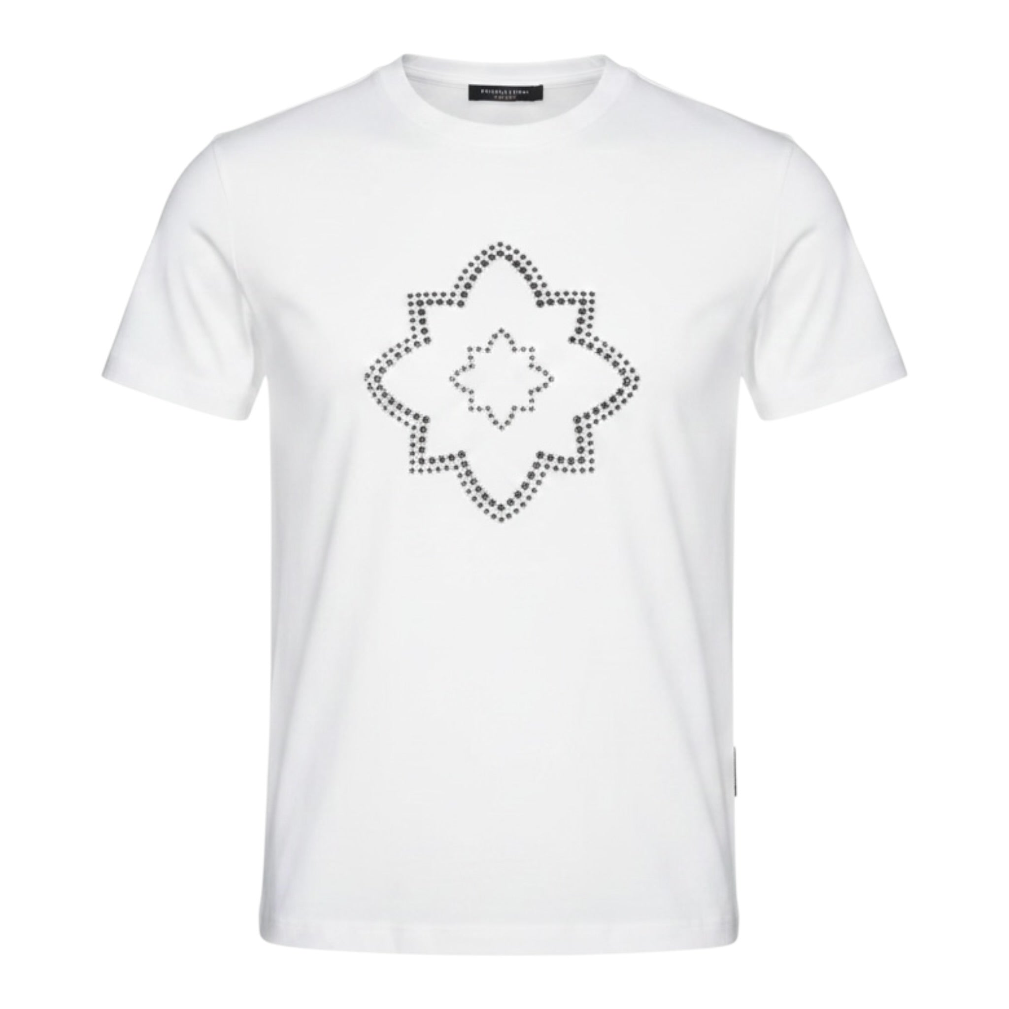 John Richmond T-Shirt tinta unita con Borchie Bianco per Bambino RBA25077TS BIANCO JOHN RICHMOND 