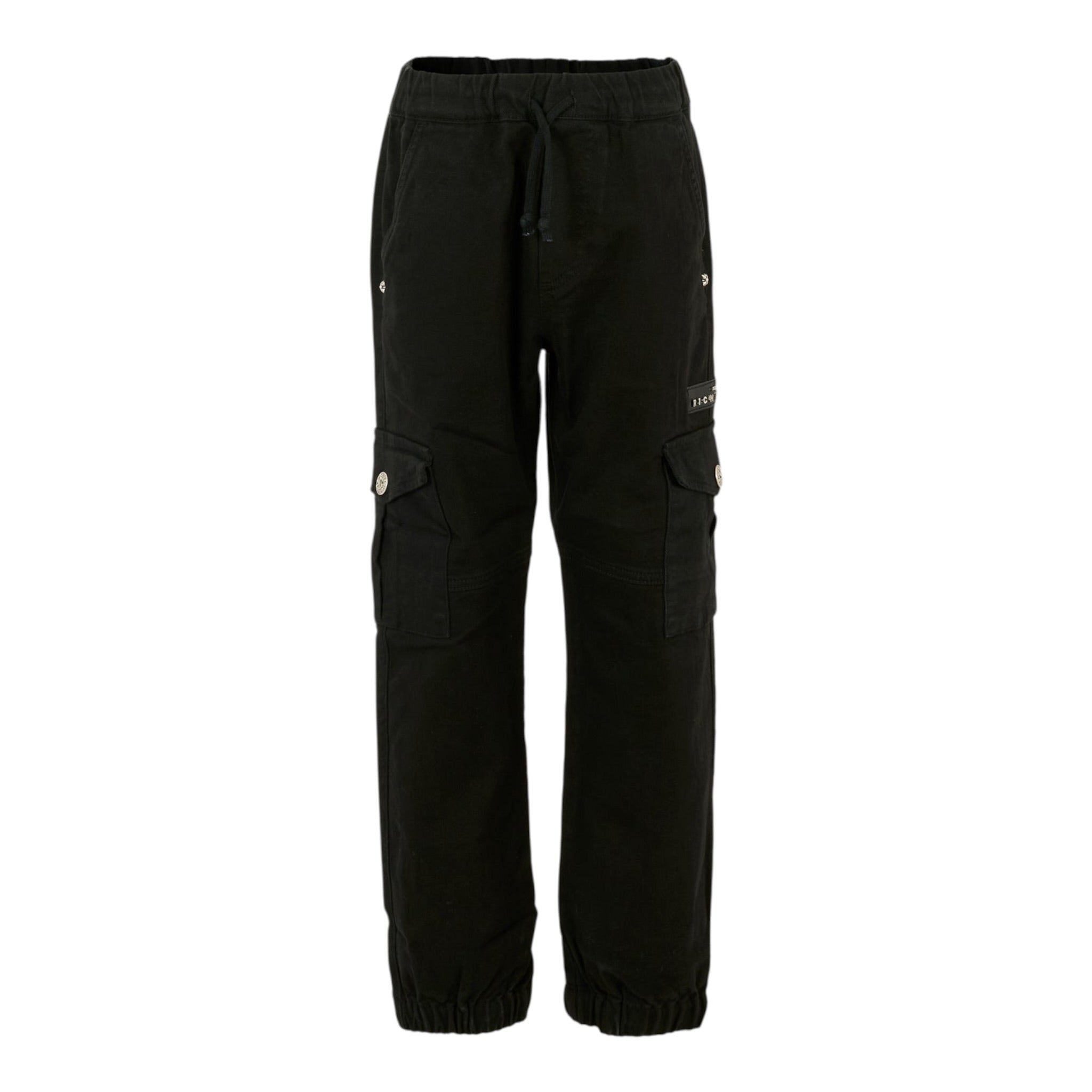 John Richmond Jeans tinta unita con Elastico In Vita Nero per Neonato RBA25090PA NERO JOHN RICHMOND 