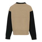 John Richmond Maglia Bicolore con Logo Nero/Beige per Neonata RBA25101MANX NERO/BEIGE JOHN RICHMOND 