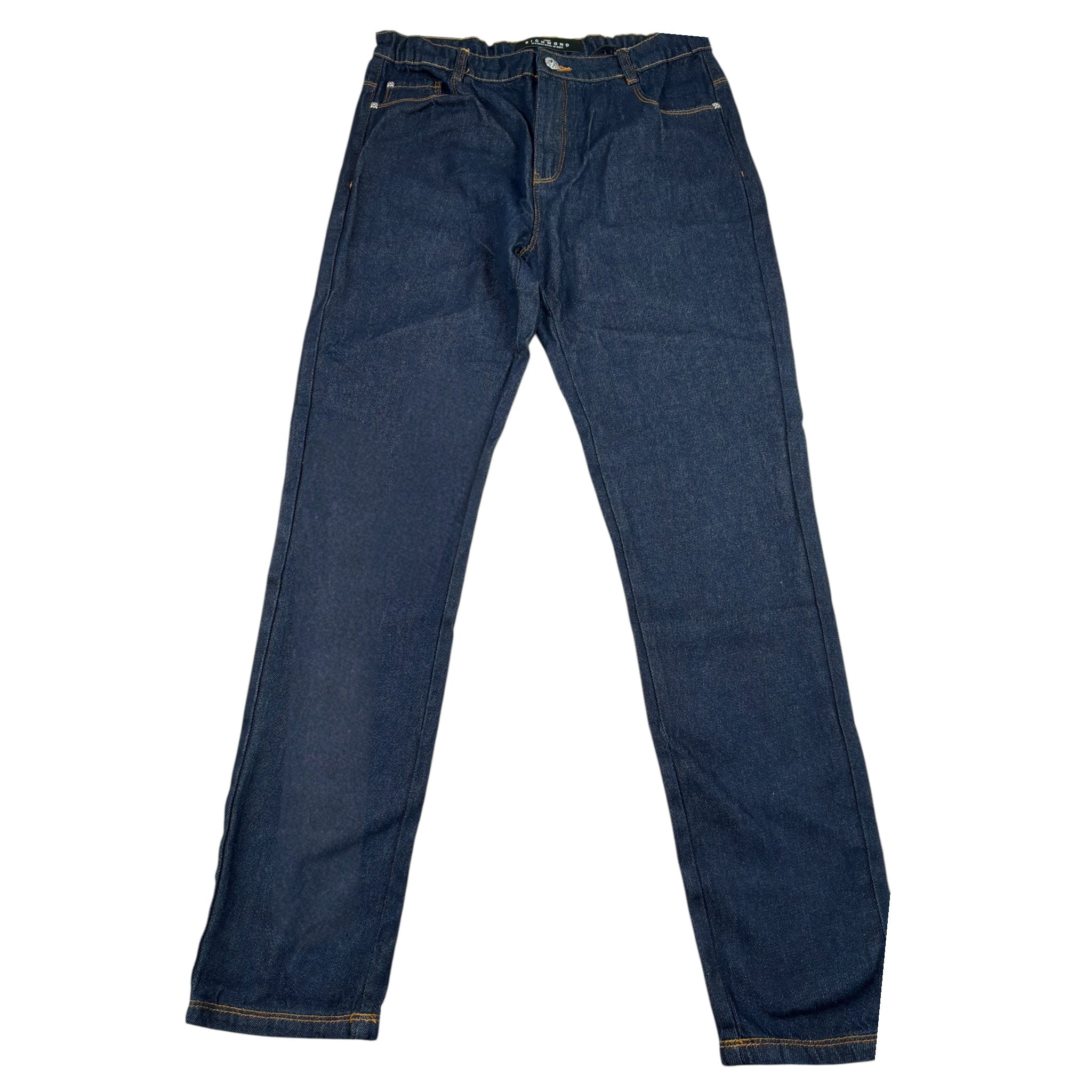 John Richmond Jeans tinta unita con Girovita Regolabile Blu per Bambino RBA25105JEXX BLU JOHN RICHMOND 