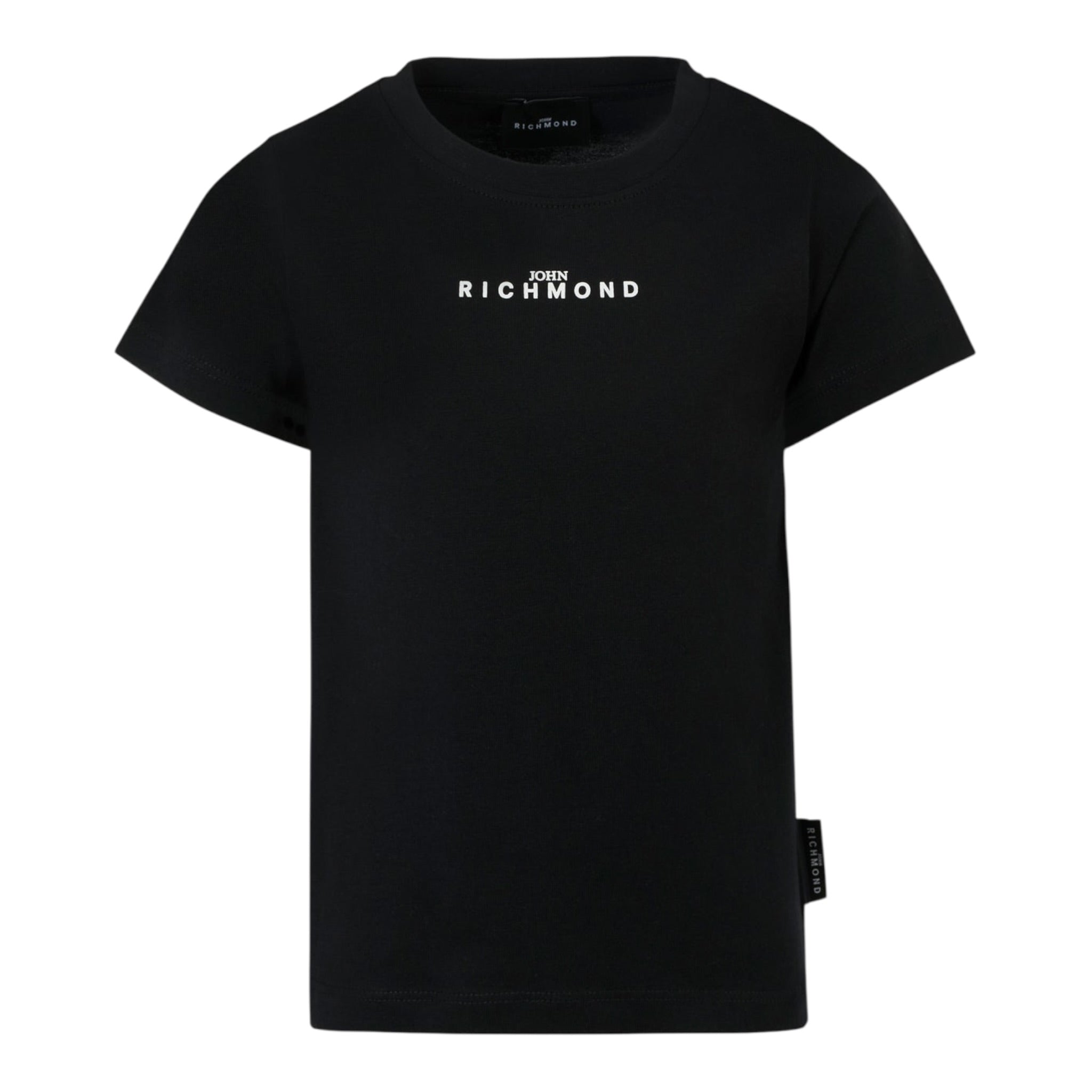 John Richmond T-Shirt tinta unita con Stampa Nero per Neonato RBA2510TS NERO JOHN RICHMOND 