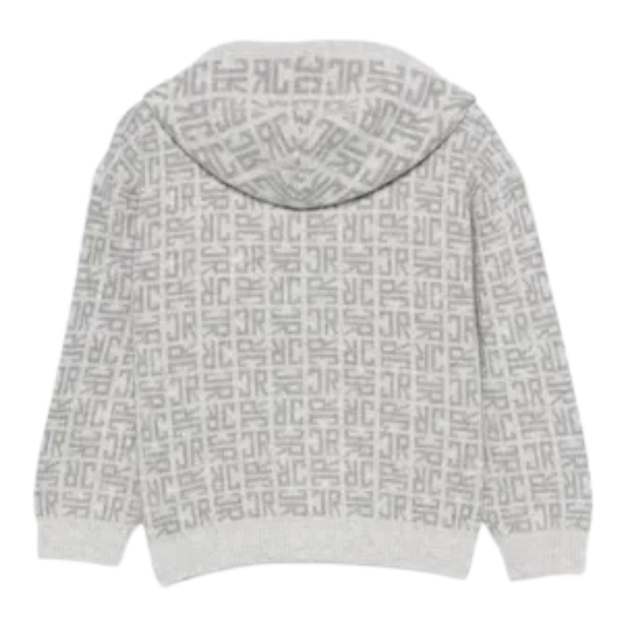 John Richmond Felpa In Maglia con Zip E Cappuccio Grigio per Bambino RBA25111MA GRIGIO JOHN RICHMOND 
