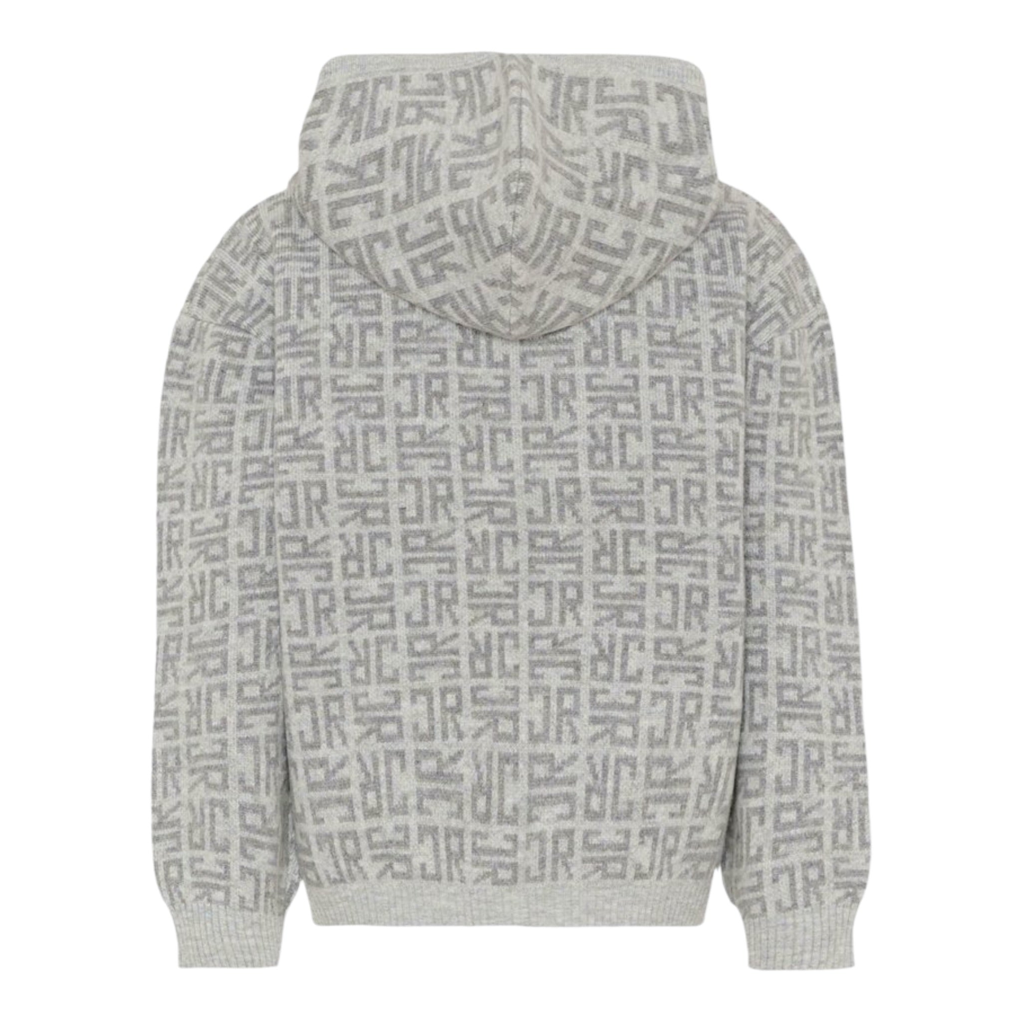 John Richmond Felpa In Maglia con Zip E Cappuccio Grigio per Bambino RBA25111MAX GRIGIO JOHN RICHMOND 
