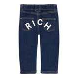 John Richmond Jeans tinta unita con Logo Blu per Neonato RBA25226JEN BLU JOHN RICHMOND 