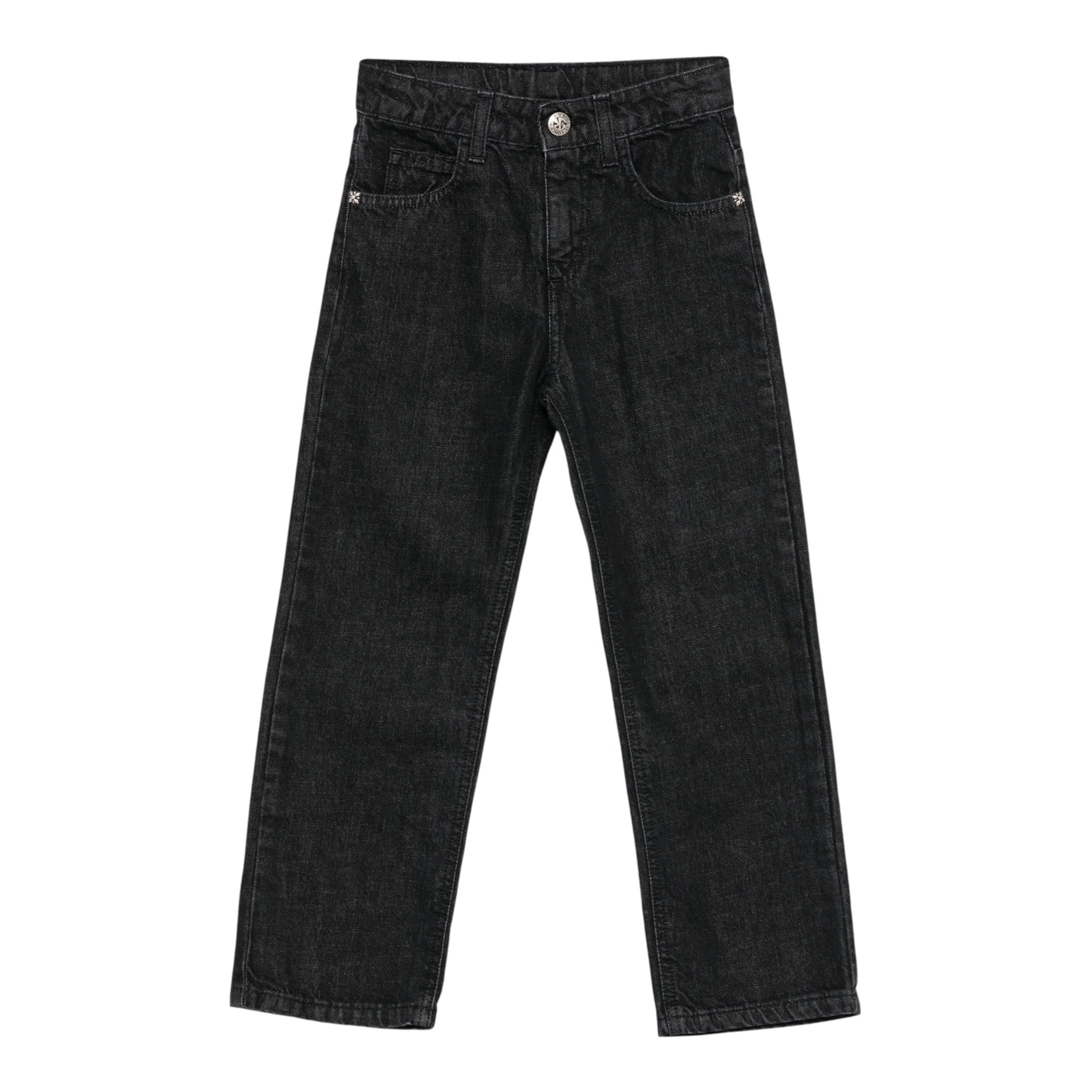 John Richmond Jeans tinta unita con Logo Nero per Bambino RBA25226JEXX NERO JOHN RICHMOND 