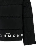 John Richmond Giubbino tinta unita con Zip E Cappuccio Nero per Neonato RBA25233PI NERO JOHN RICHMOND 