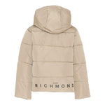 John Richmond Giubbino tinta unita con Zip E Cappuccio Beige per Bambino RBA25233PIX BEIGE JOHN RICHMOND 