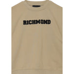 John Richmond Felpa tinta unita Girocollo con Stampa Beige per Bambino RBA25236FEX BEIGE JOHN RICHMOND 