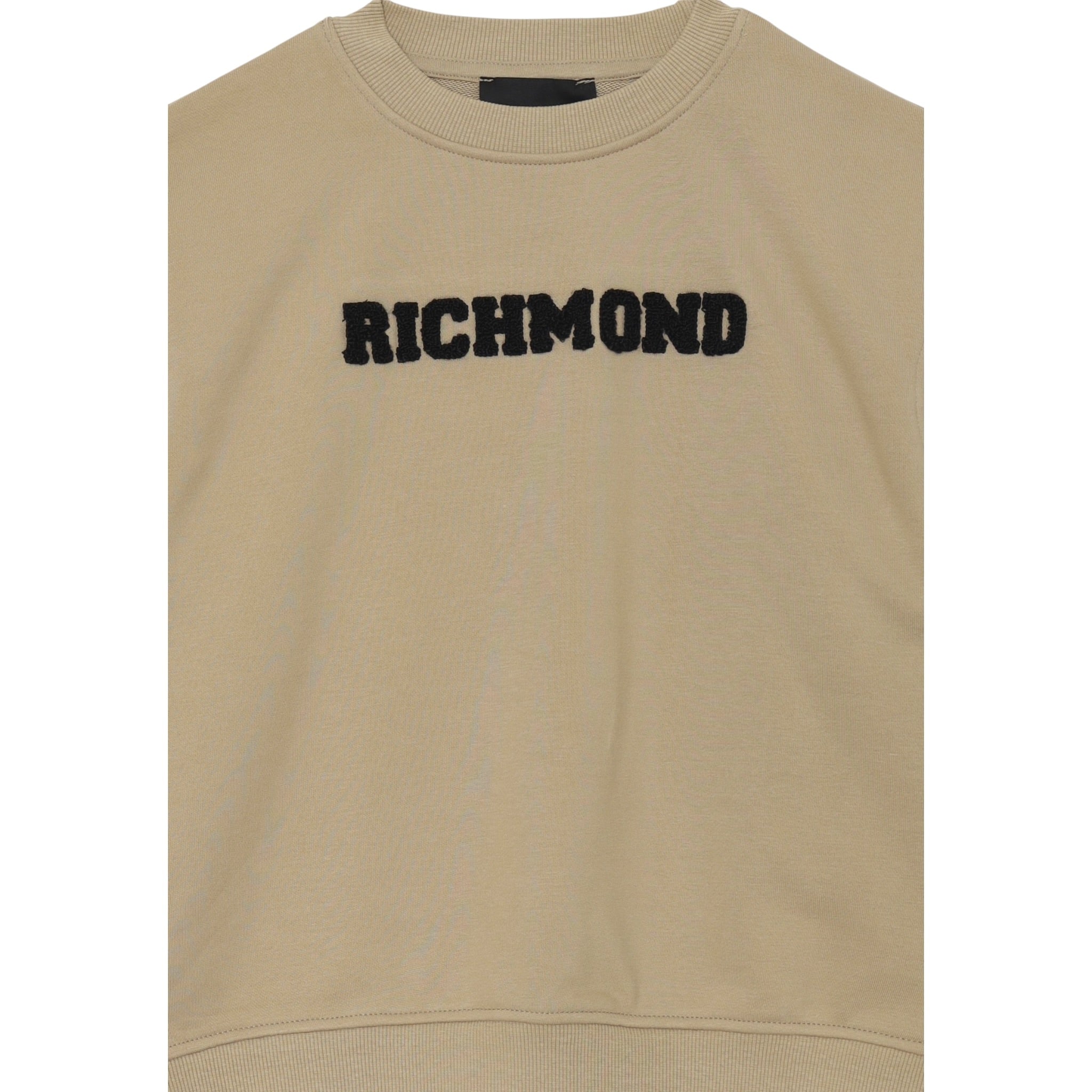 John Richmond Felpa tinta unita Girocollo con Stampa Beige per Bambino RBA25236FEX BEIGE JOHN RICHMOND 