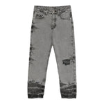 John Richmond Jeans tinta unita con Strappi Grigio per Bambino RBA25239JE GRIGIO JOHN RICHMOND 
