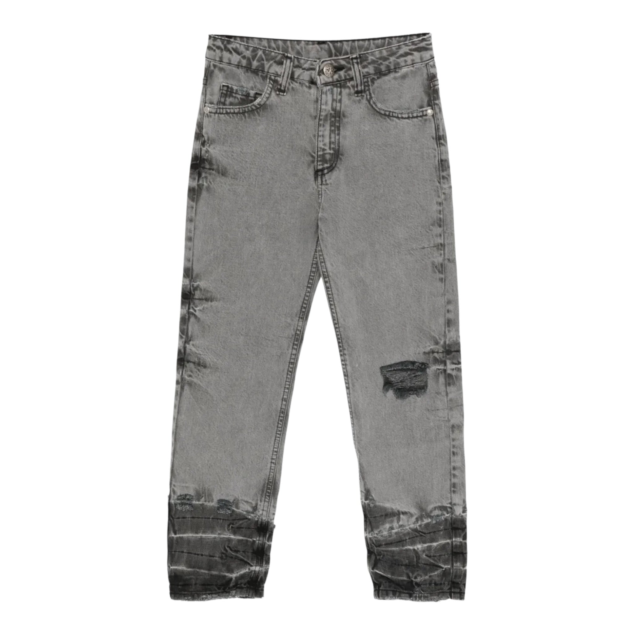 John Richmond Jeans tinta unita con Strappi Grigio per Bambino RBA25239JE GRIGIO JOHN RICHMOND 