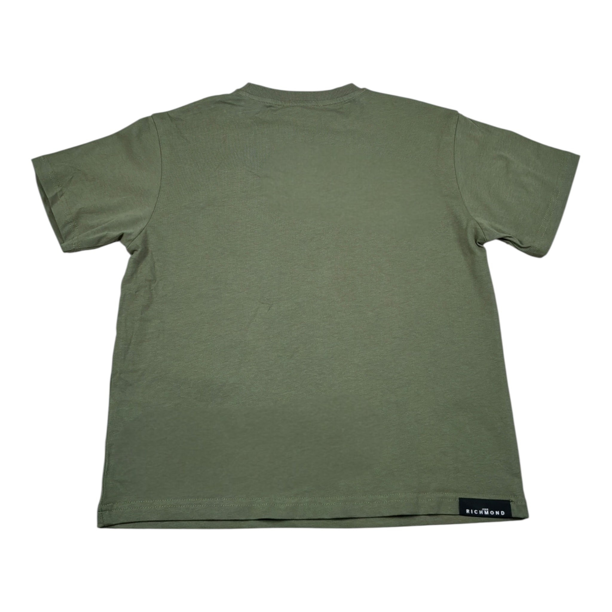 John Richmond T-Shirt tinta unita con Stampa Verde per Bambino RBA26008TS VERDE JOHN RICHMOND 
