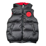 John Richmond Giubbino Modello Smanicato tinta unita con Logo E Cappuccio Nero per Bambino RBA26013PI NERO JOHN RICHMOND 