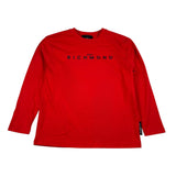 John Richmond Shirt tinta unita Girocollo con Logo Rosso per Bambino RBA26016TS ROSSO JOHN RICHMOND 