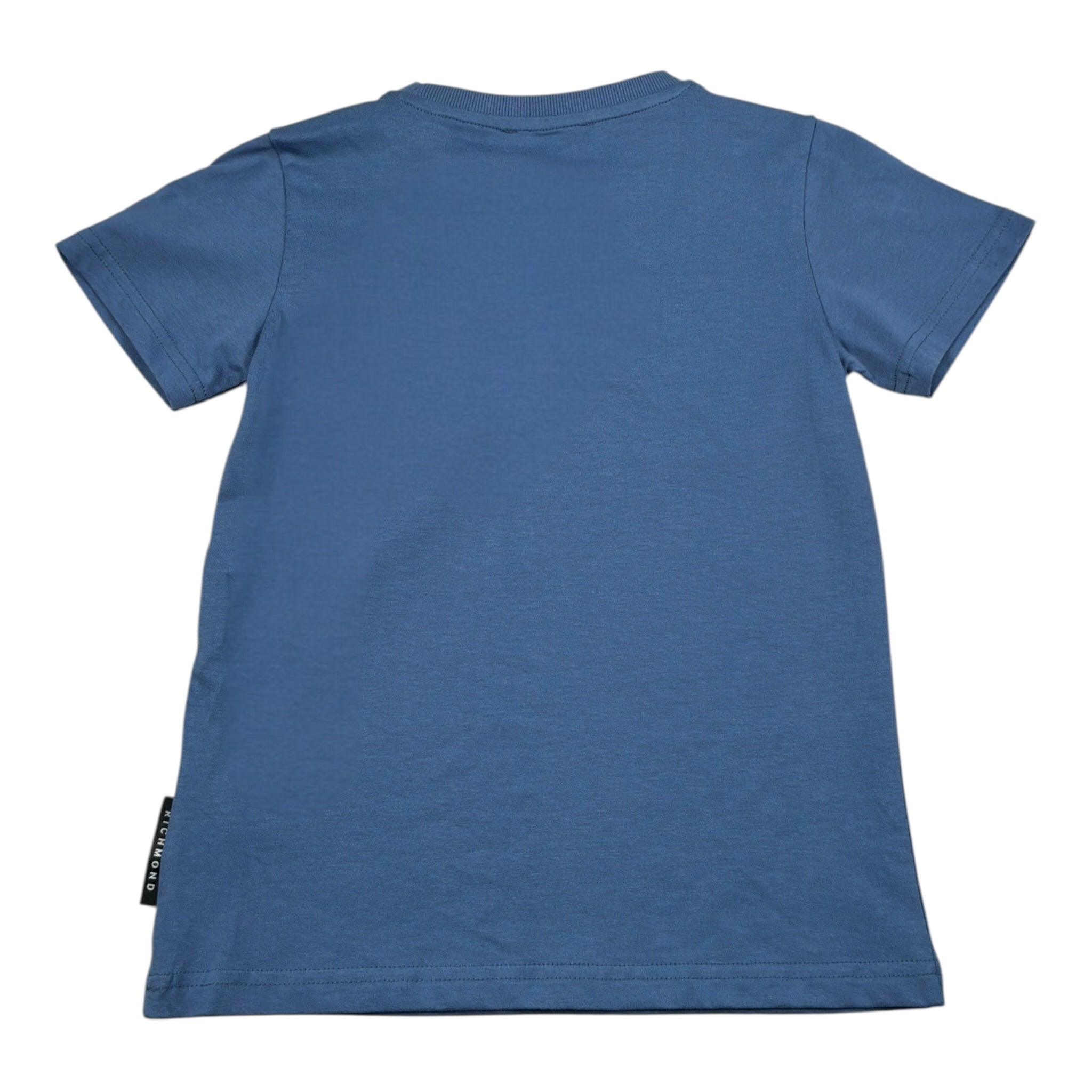 John Richmond T-Shirt tinta unita con Stampa Blu per Bambino RBA26022TS BLU JOHN RICHMOND 