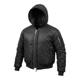 John Richmond Giubbino tinta unita con Zip E Cappuccio Nero per Bambino RBA26028GB NERO JOHN RICHMOND 