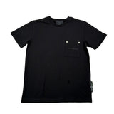 John Richmond T-Shirt tinta unita con Taschino Nero per Bambino RBA26031TS NERO JOHN RICHMOND 
