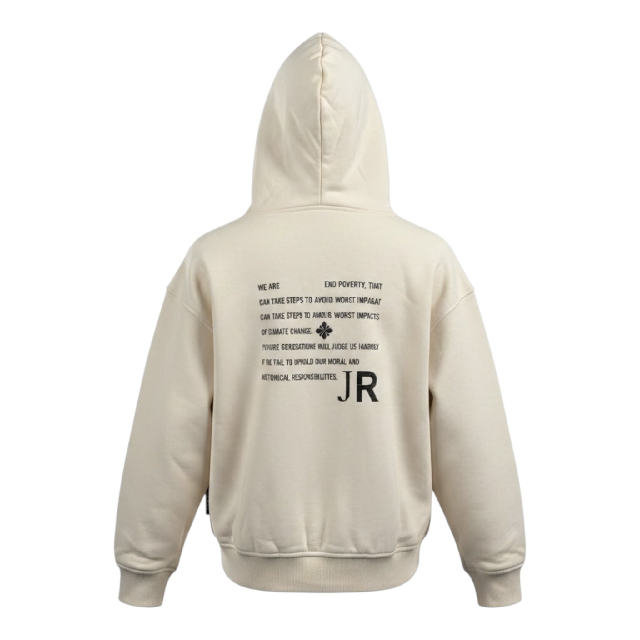John Richmond Felpa tinta unita con Cappuccio E Stampa Beige per Bambino RBA26041FE BEIGE JOHN RICHMOND 