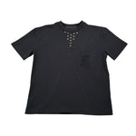 John Richmond T-Shirt tinta unita con Borchie Nero per Bambino RBA26056TS NERO JOHN RICHMOND 