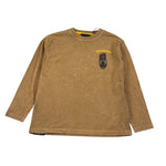 John Richmond Shirt tinta unita Girocollo con Logo Marrone per Bambino RBA26058TS MARRONE JOHN RICHMOND 
