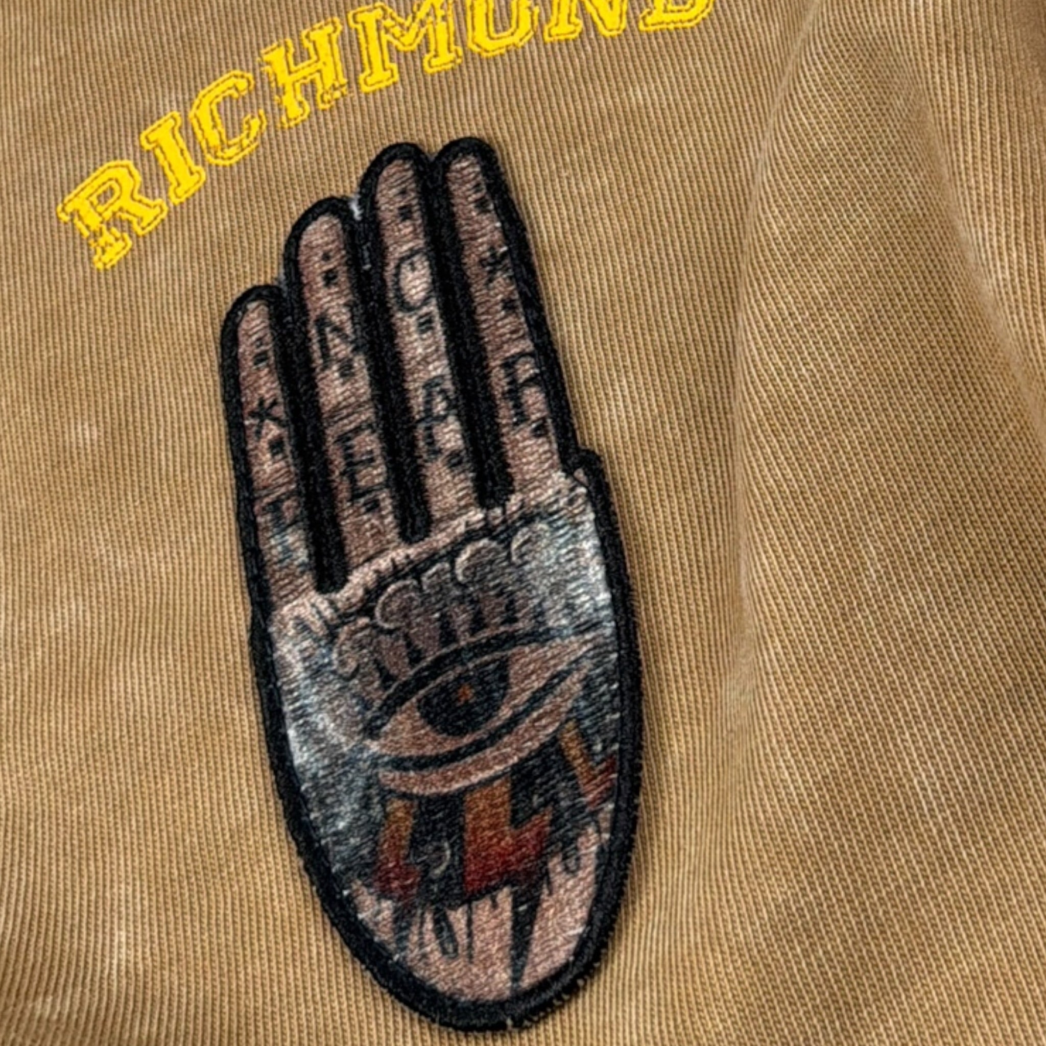 John Richmond Shirt tinta unita Girocollo con Logo Marrone per Bambino RBA26058TS MARRONE JOHN RICHMOND 