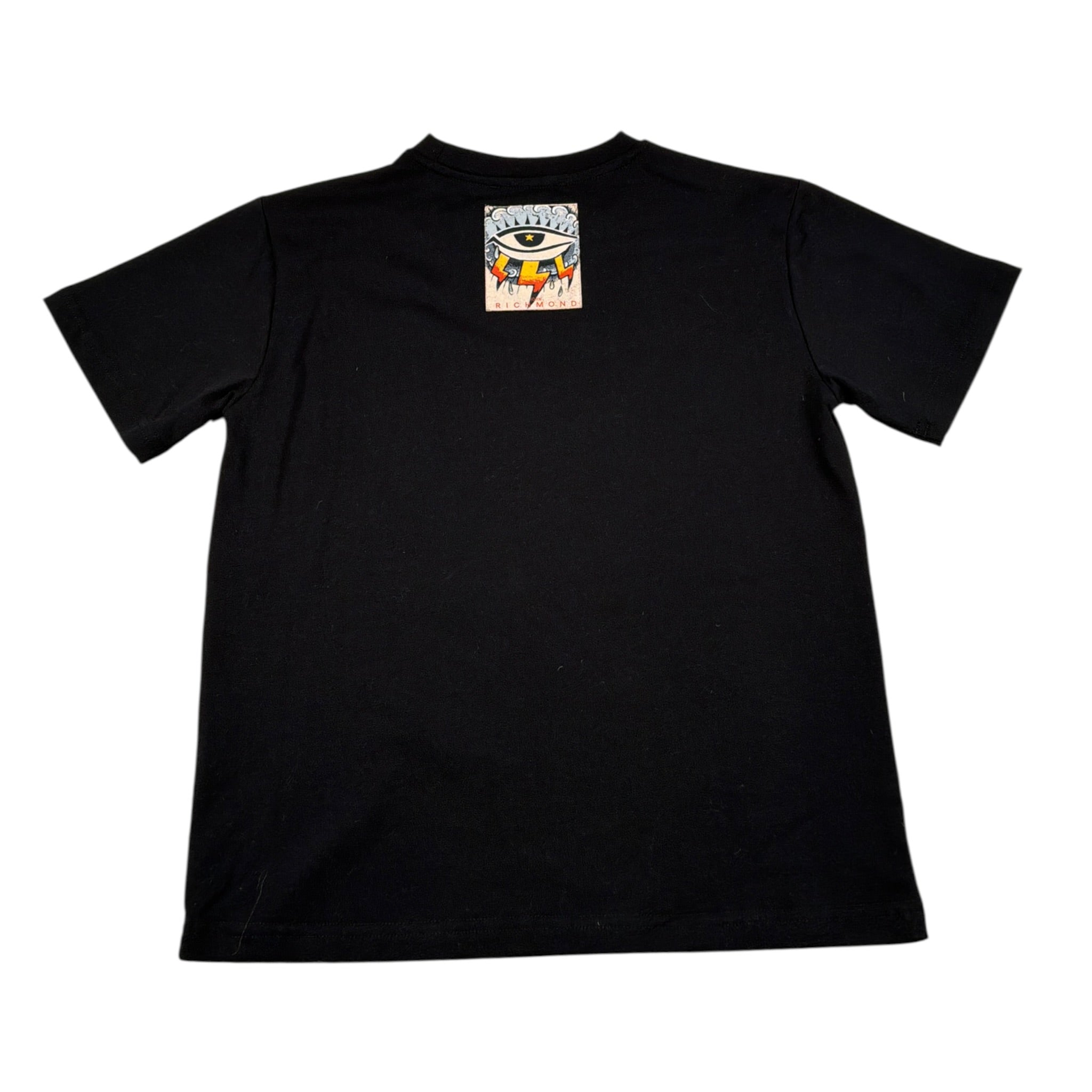 John Richmond T-Shirt tinta unita con Stampa Nero per Bambino RBA26065TS NERO JOHN RICHMOND 