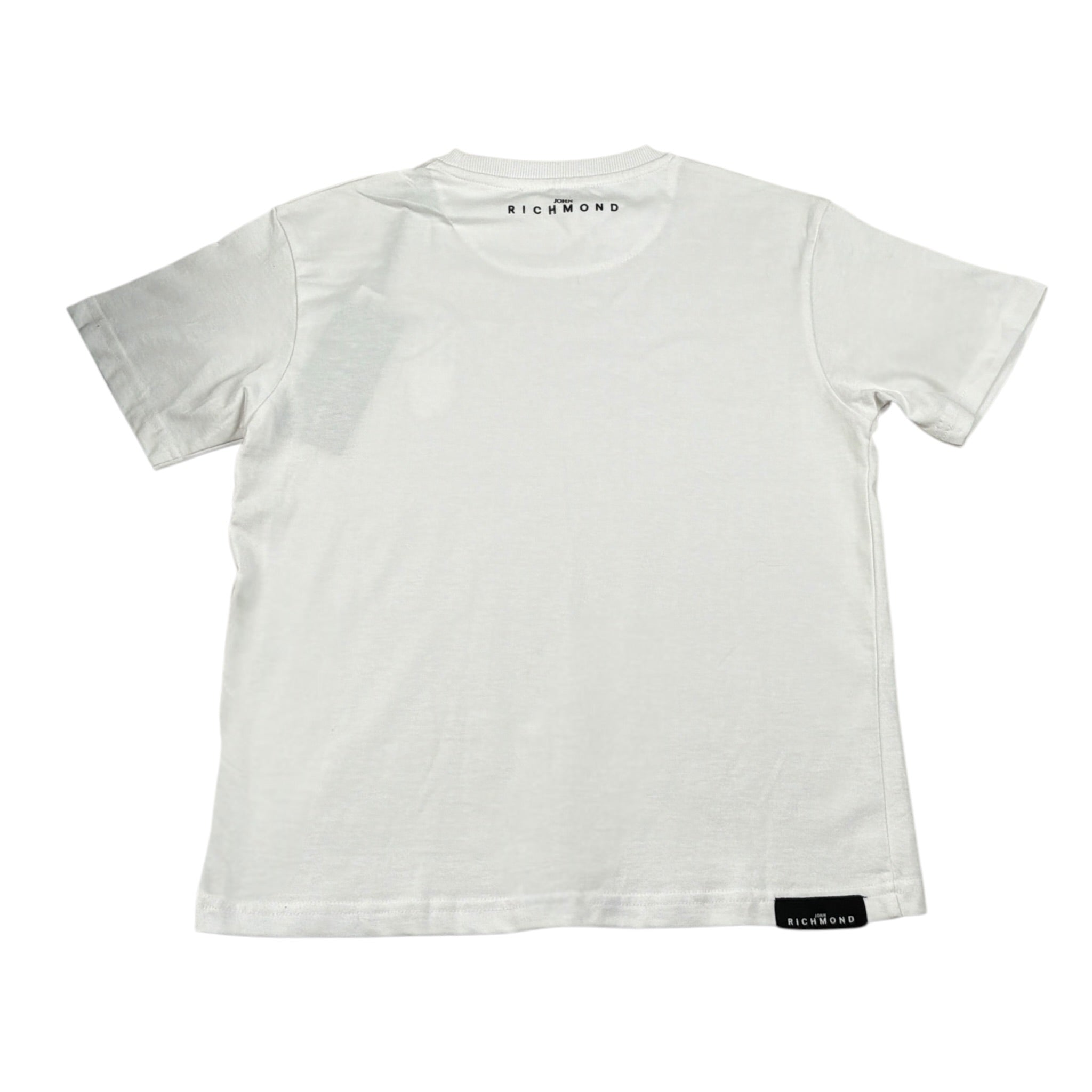 John Richmond T-Shirt tinta unita con Stampa Bianco per Bambino RBA26066TS BIANCO JOHN RICHMOND 