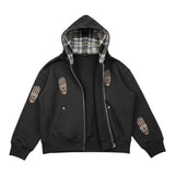 John Richmond Felpa tinta unita con Zip E Cappuccio Nero per Bambino RBA26069FE NERO JOHN RICHMOND 