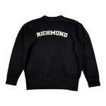 John Richmond Maglia tinta unita Girocollo con Stampa Nero per Bambino RBA26074MA NERO JOHN RICHMOND 