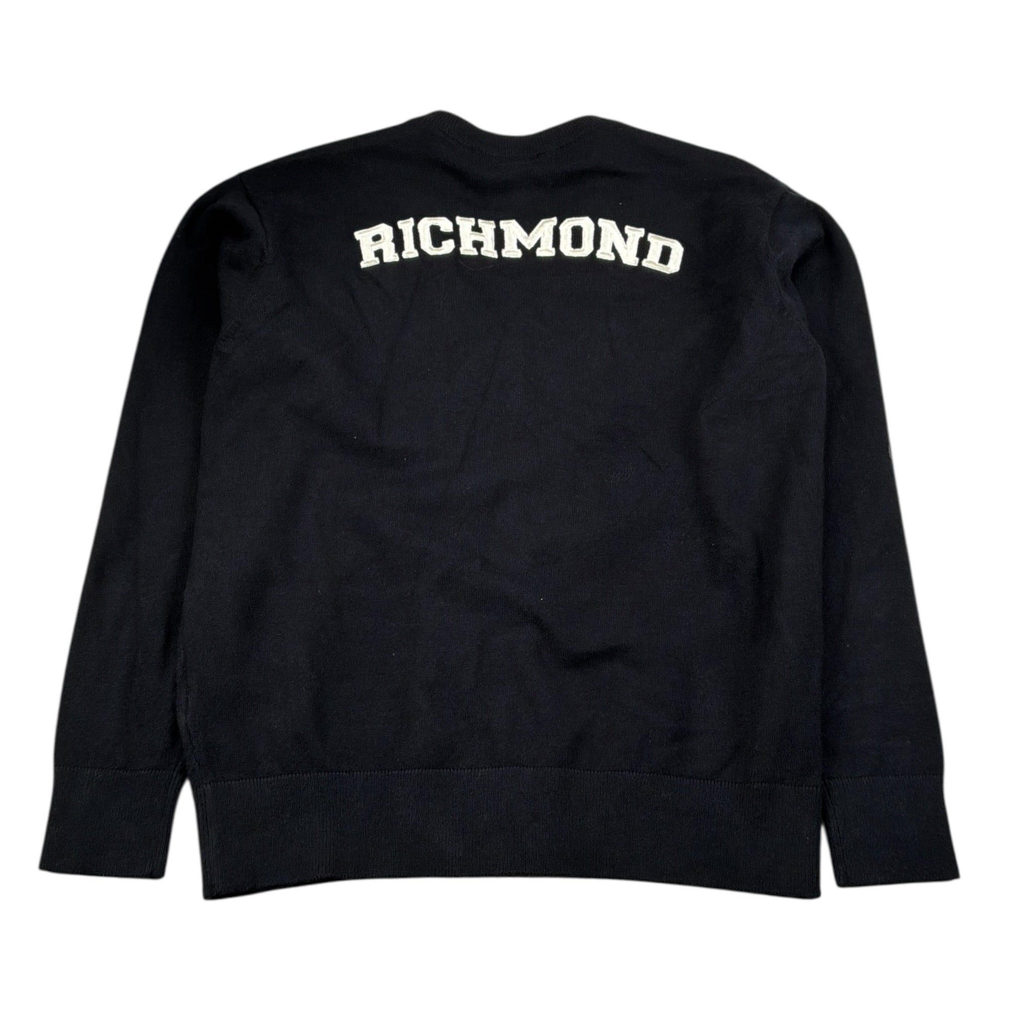 John Richmond Cardigan tinta unita con Stampa Nero per Bambino RBA26075CD NERO JOHN RICHMOND 