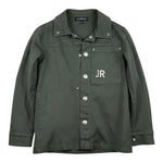 John Richmond Camicia In Denim tinta unita con Logo Verde per Bambino RBA26079CA VERDE JOHN RICHMOND 