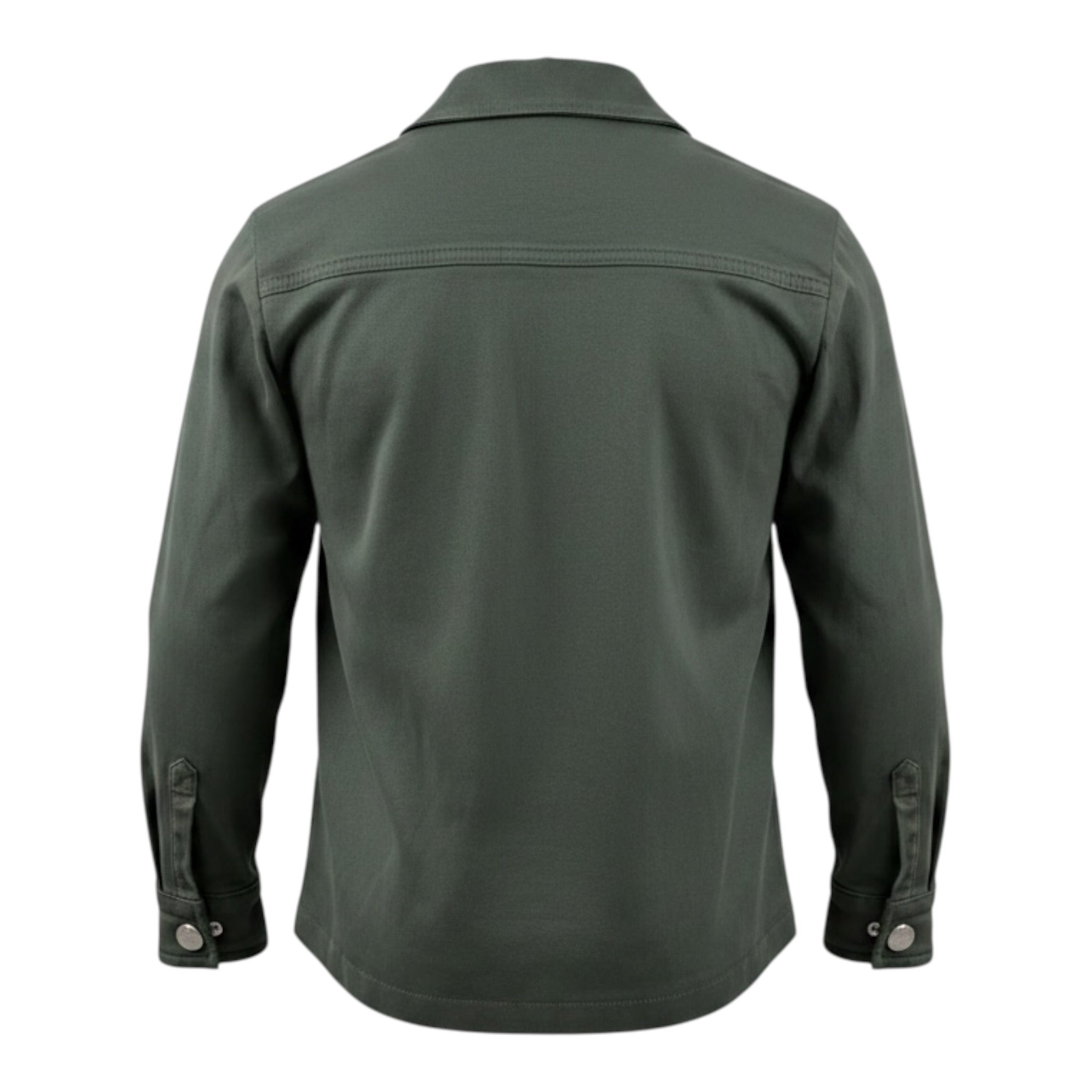 John Richmond Camicia In Denim tinta unita con Logo Verde per Bambino RBA26079CA VERDE JOHN RICHMOND 