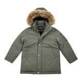John Richmond Giubbino tinta unita con Zip E Cappuccio Verde per Bambino RBA26088PK VERDE JOHN RICHMOND 
