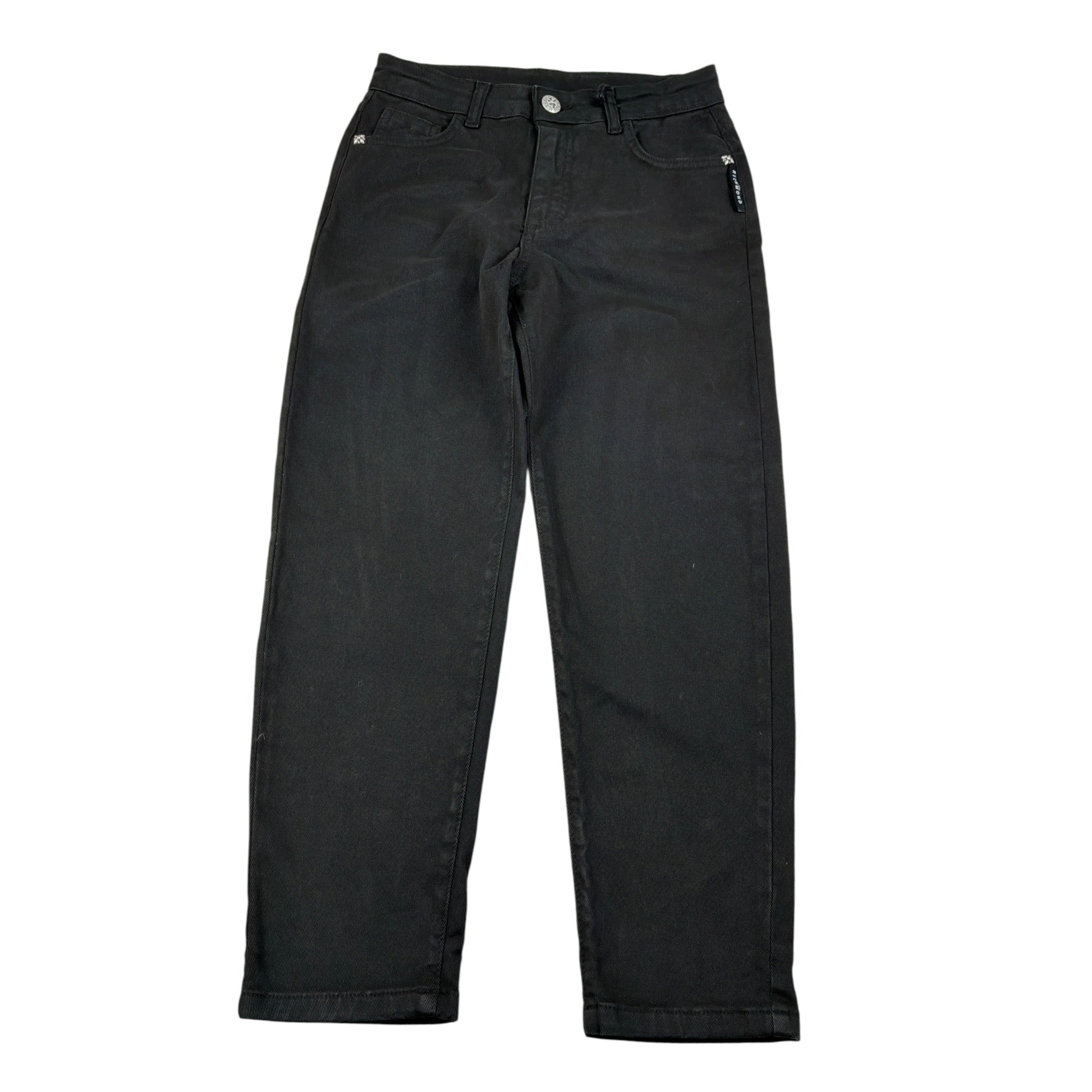 John Richmond Pantalone tinta unita con Girovita Regolabile Nero per Bambino RBA26094JE NERO JOHN RICHMOND 
