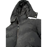 John Richmond Giubbino tinta unita con Zip E Cappuccio Nero per Bambino RBA26098PI NERO JOHN RICHMOND 