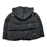 John Richmond Giubbino tinta unita con Zip E Cappuccio Nero per Bambino RBA26099PI NERO JOHN RICHMOND 