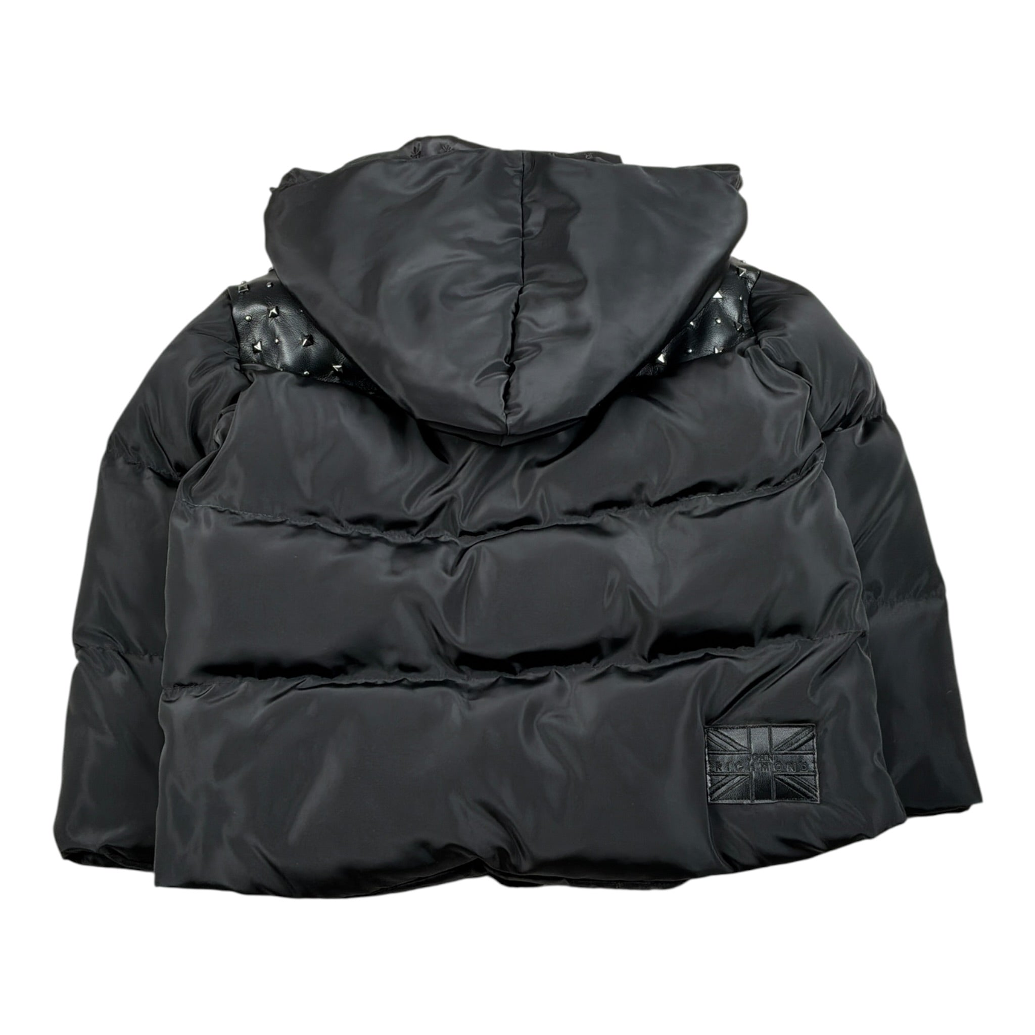 John Richmond Giubbino tinta unita con Zip E Cappuccio Nero per Bambino RBA26099PI NERO JOHN RICHMOND 