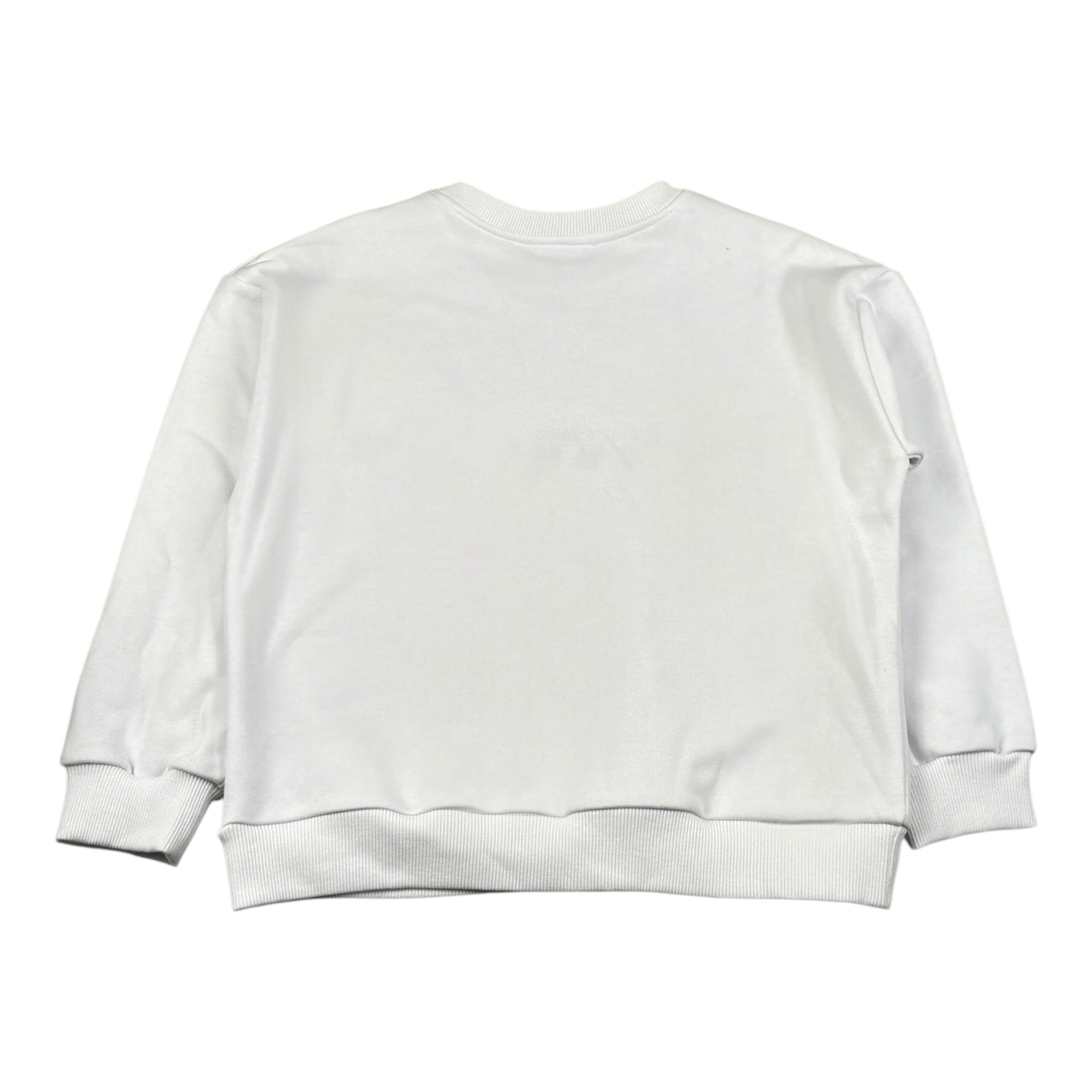 John Richmond Felpa tinta unita con Borchie Bianco per Bambino RBA26113FE BIANCO JOHN RICHMOND 