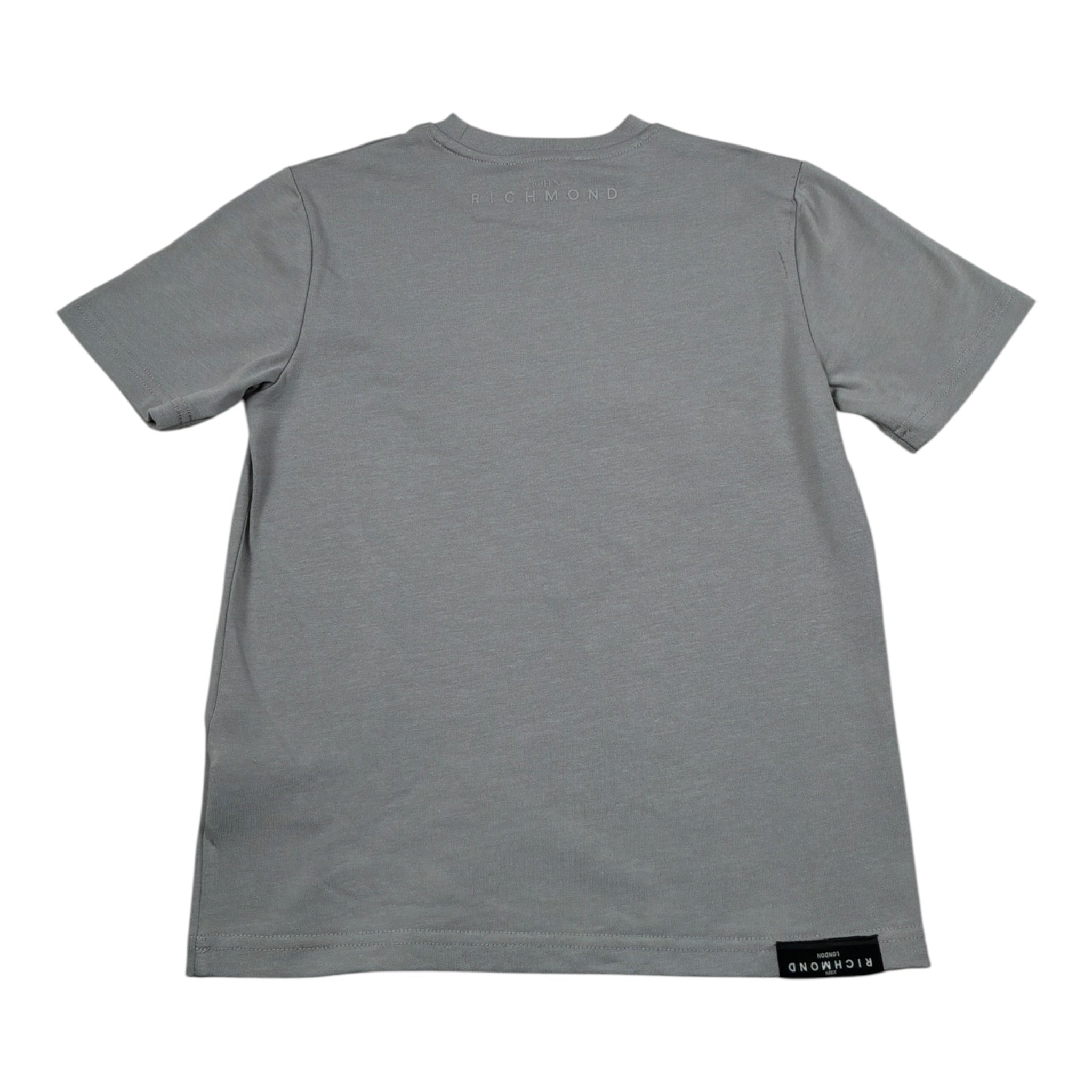 John Richmond T-Shirt tinta unita con Stampa Grigio per Bambino RBA26119TS GRIGIO JOHN RICHMOND 