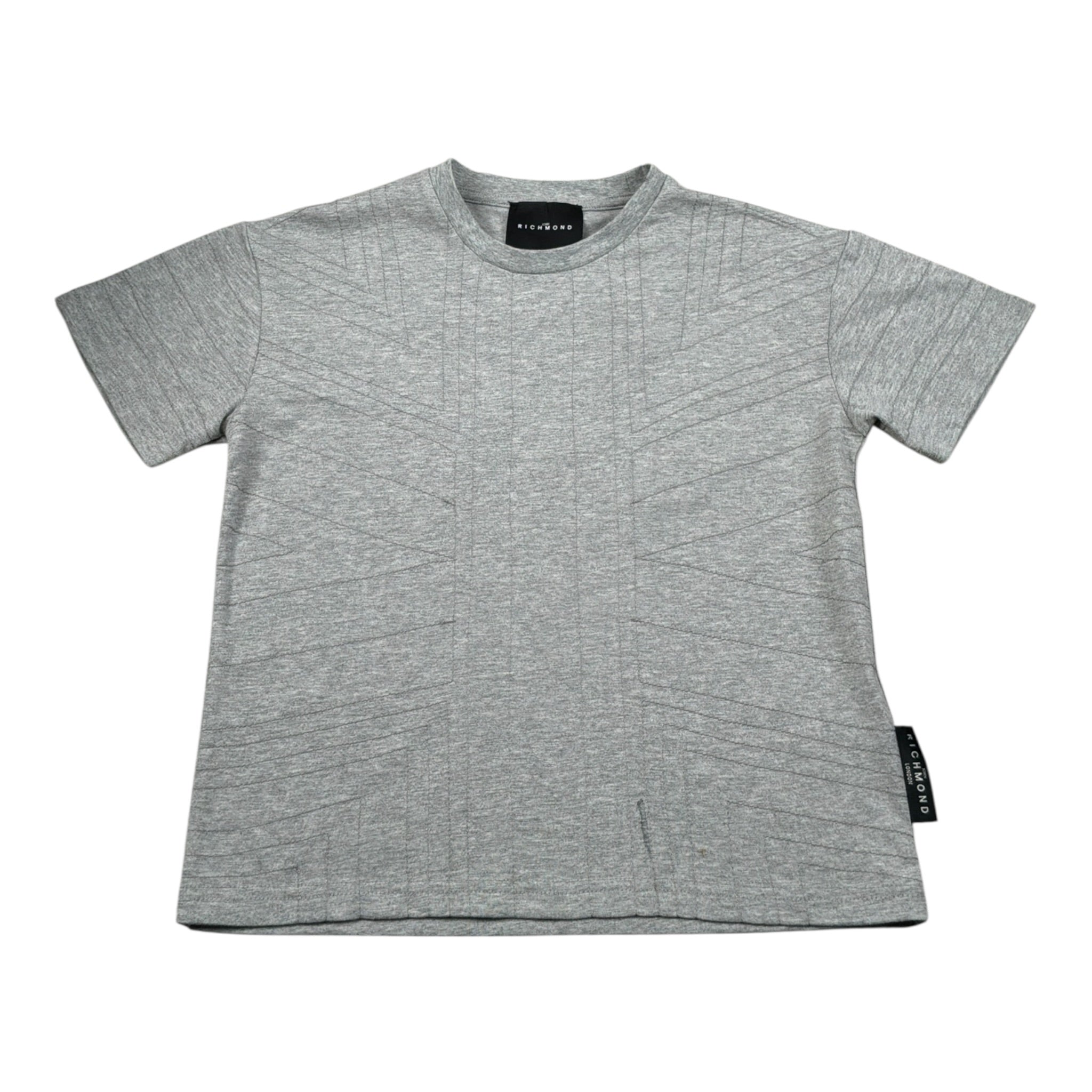 John Richmond T-Shirt tinta unita Girocollo Grigio per Bambino RBA26123TS GRIGIO JOHN RICHMOND 