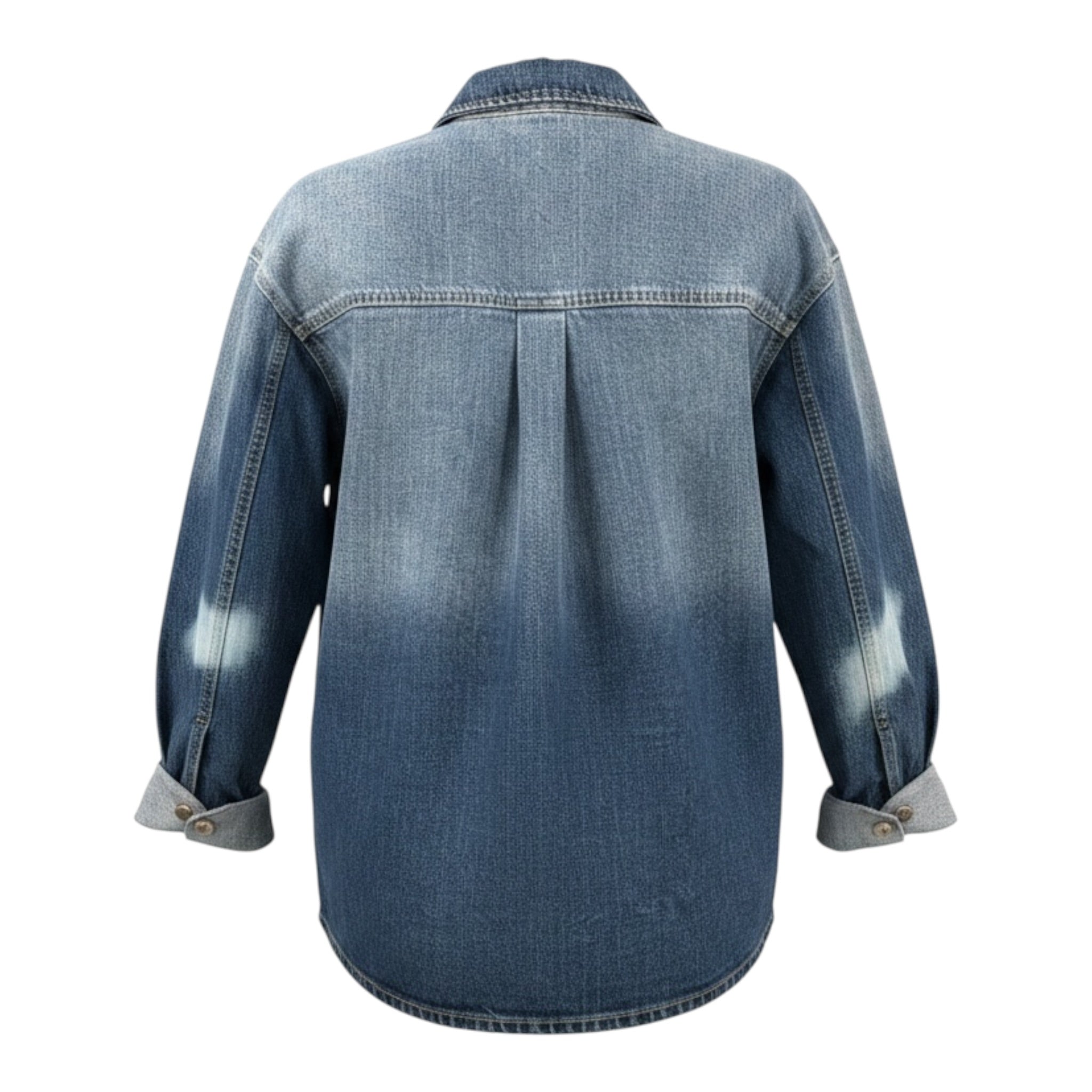 John Richmond Camicia In Denim tinta unita con Borchie Blu per Bambino RBA26136CA BLU JOHN RICHMOND 