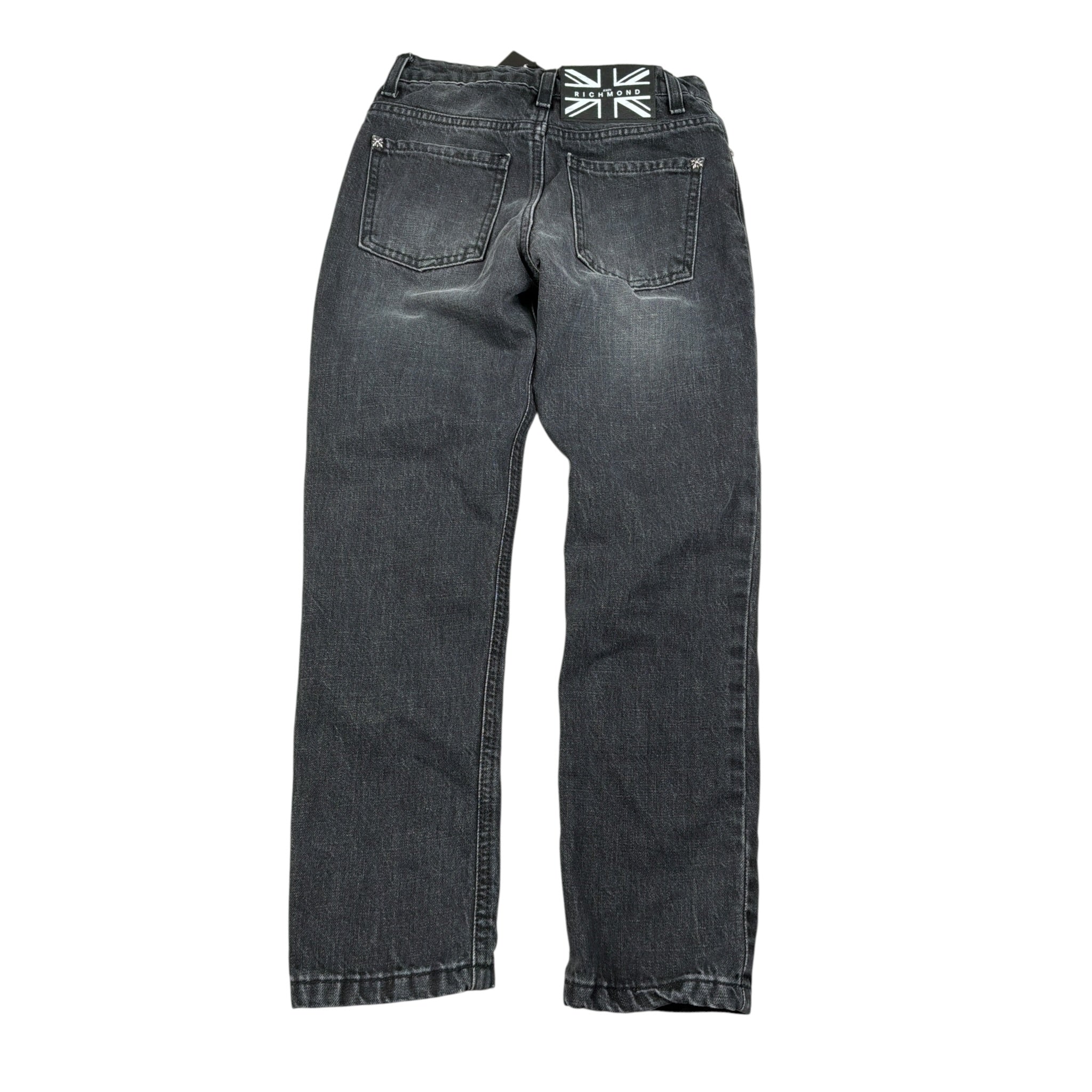 John Richmond Jeans tinta unita con Girovita Regolabile Nero per Bambino RBA26138JE NERO JOHN RICHMOND 