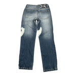 John Richmond Jeans tinta unita con Applicazioni Blu per Bambino RBA26145JE BLU JOHN RICHMOND 