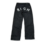 John Richmond Jeans tinta unita con Girovita Regolabile Nero per Bambino RBA26149JE NERO JOHN RICHMOND 