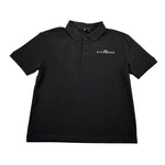 John Richmond Polo Mezza Manica tinta unita con Logo Nero per Bambino RBA26160PO NERO JOHN RICHMOND 