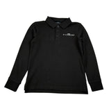 John Richmond Polo Manica Lunga tinta unita con Logo Nero per Bambino RBA26161PO NERO JOHN RICHMOND 