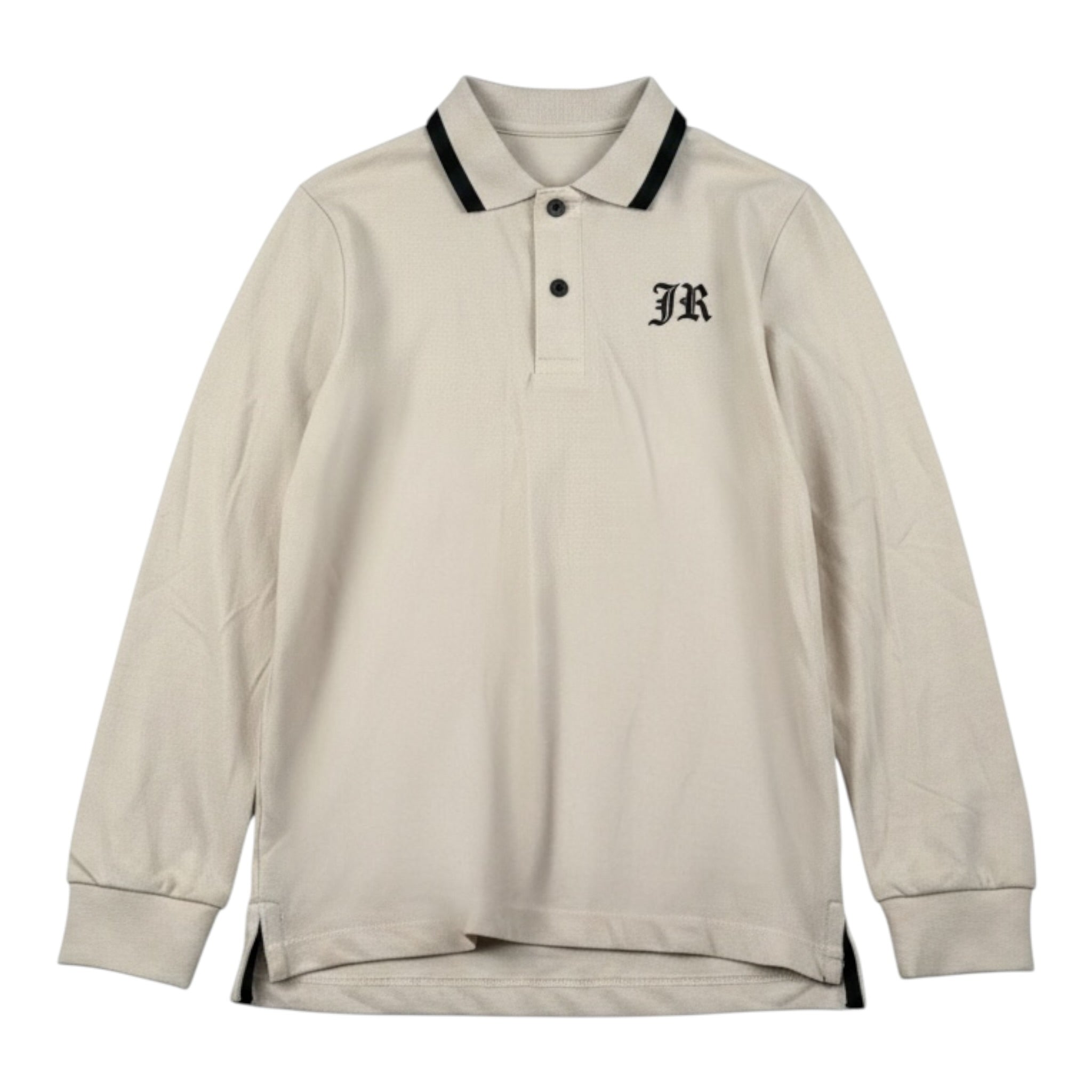 John Richmond Polo Manica Lunga tinta unita con Stampa Crema per Bambino RBA26162PO CREMA JOHN RICHMOND 